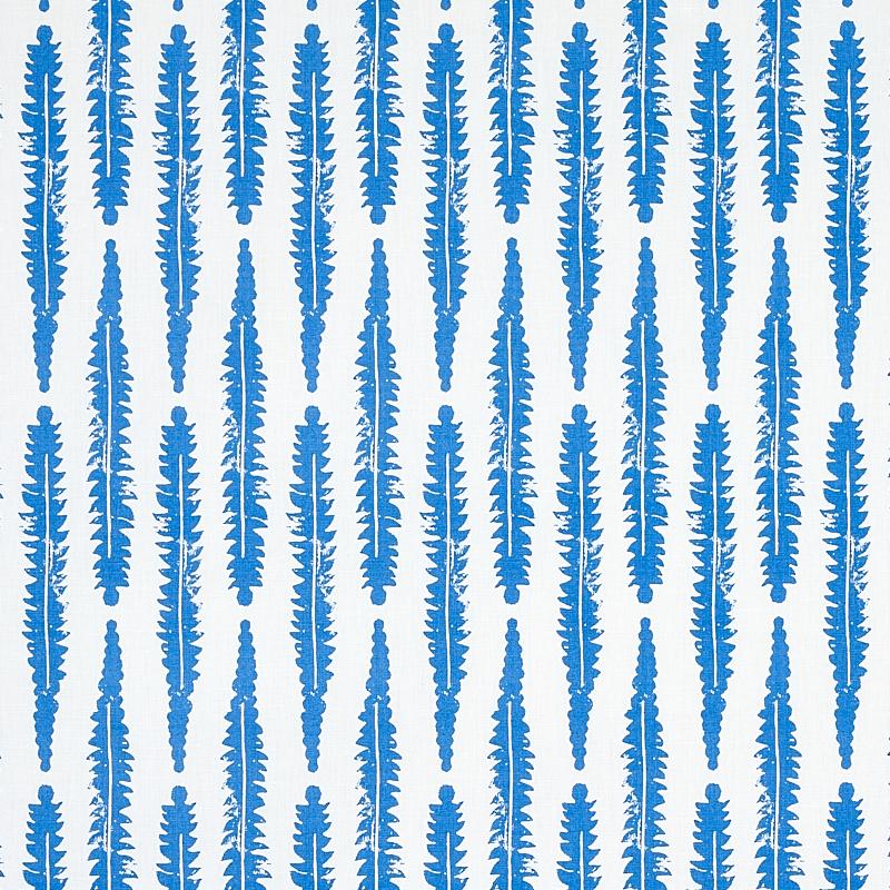 Schumacher Fern Blue Fabric