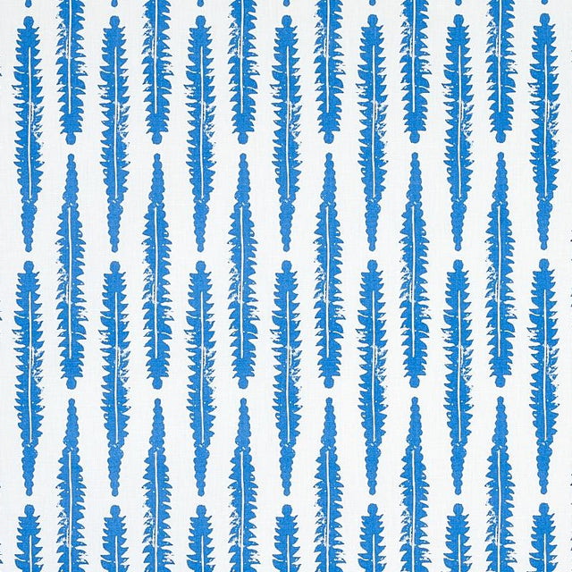 Schumacher Fern Blue Fabric