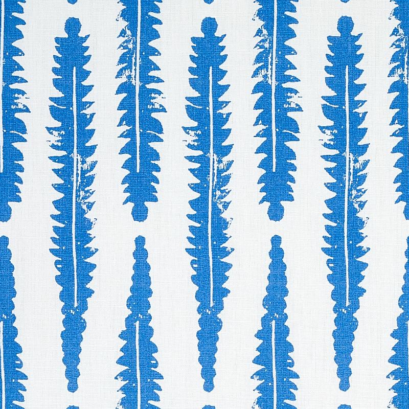Schumacher Fern Blue Fabric