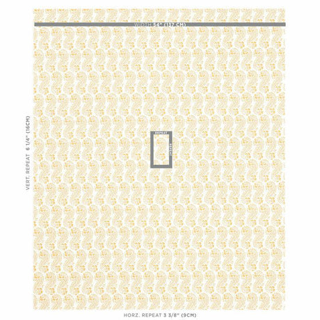 Schumacher Lani Gold Fabric