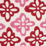 Schumacher Pattee Hand Block Print Pink Fabric