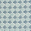 Schumacher Pattee Hand Block Print Blue Fabric