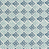 Schumacher Pattee Hand Block Print Blue Fabric