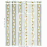 Schumacher Aleksy Stripe Neutral Fabric