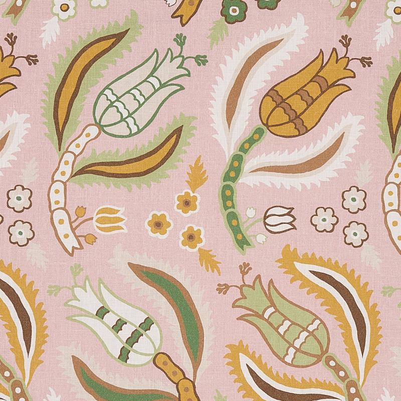 Schumacher Malabar Vine Blush Fabric
