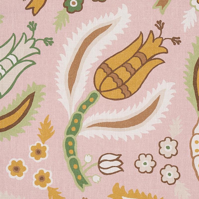 Schumacher Malabar Vine Blush Fabric