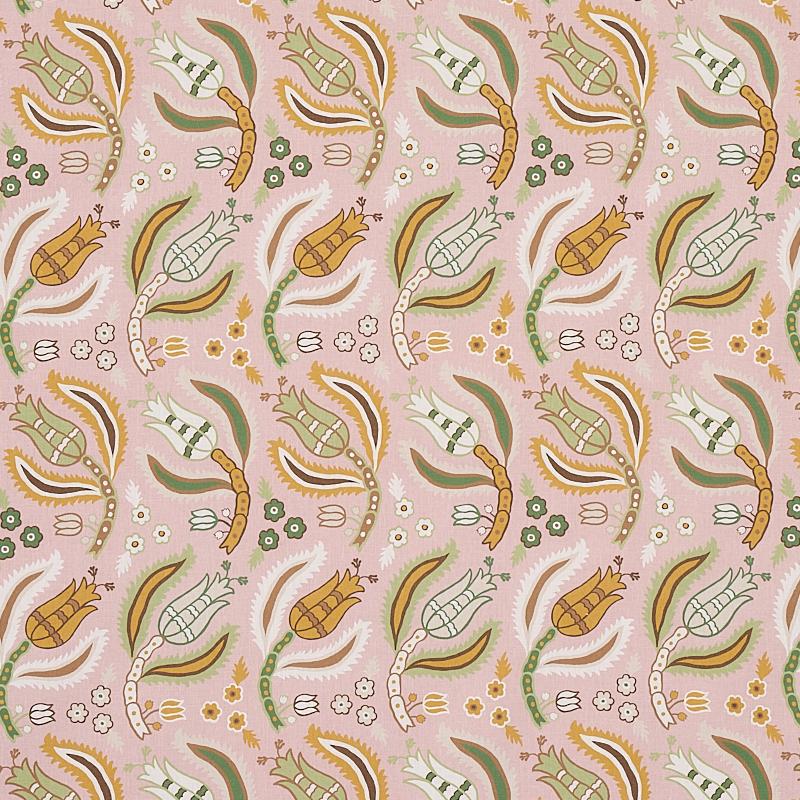 Schumacher Malabar Vine Blush Fabric