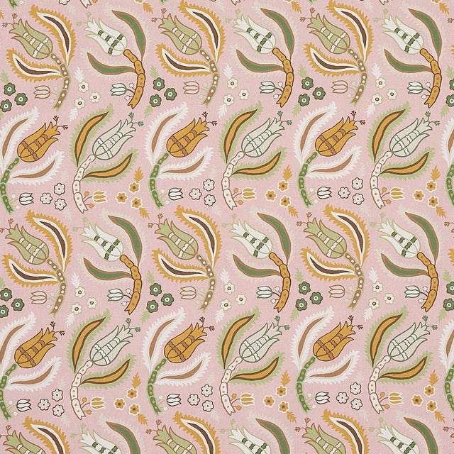 Schumacher Malabar Vine Blush Fabric