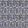 Schumacher Daria Paisley Indigo Fabric
