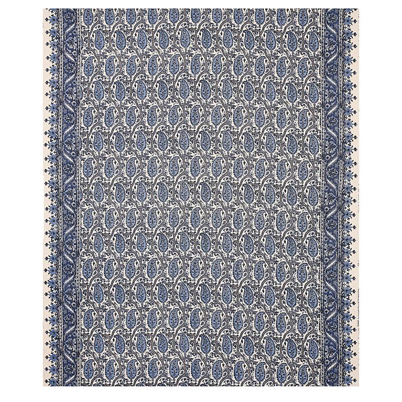 Schumacher Daria Paisley Indigo Fabric
