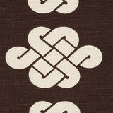 Schumacher Penelope Knot Brown Fabric
