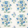 Schumacher Ashford Linen Cornflower And Lilac Fabric