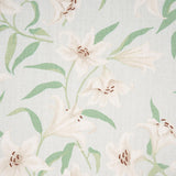 Schumacher Scattered Lilies Sky Fabric