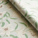 Schumacher Scattered Lilies Sky Fabric