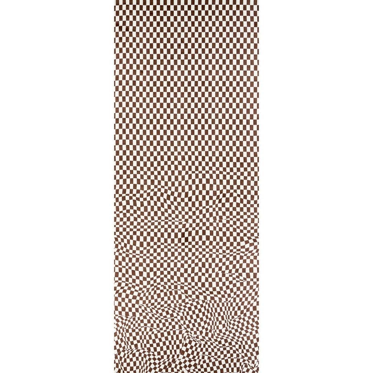 Schumacher Loose Check Brown Fabric