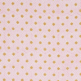 Schumacher Otis Hand Print Pink & Gold Fabric