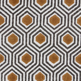 Schumacher Otis Hand Print Dark Neutral Fabric