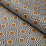 Schumacher Otis Hand Print Dark Neutral Fabric