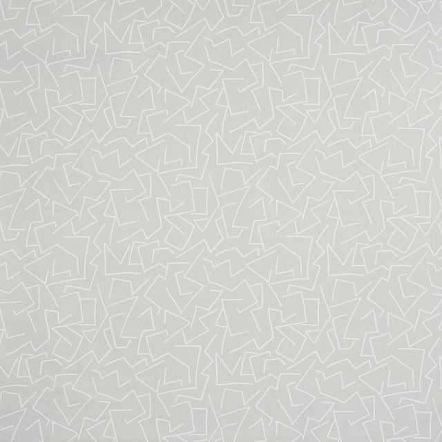 Schumacher Tangent Print Grey Fabric