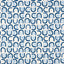 Schumacher Threshold Printed Linen Lapis Fabric