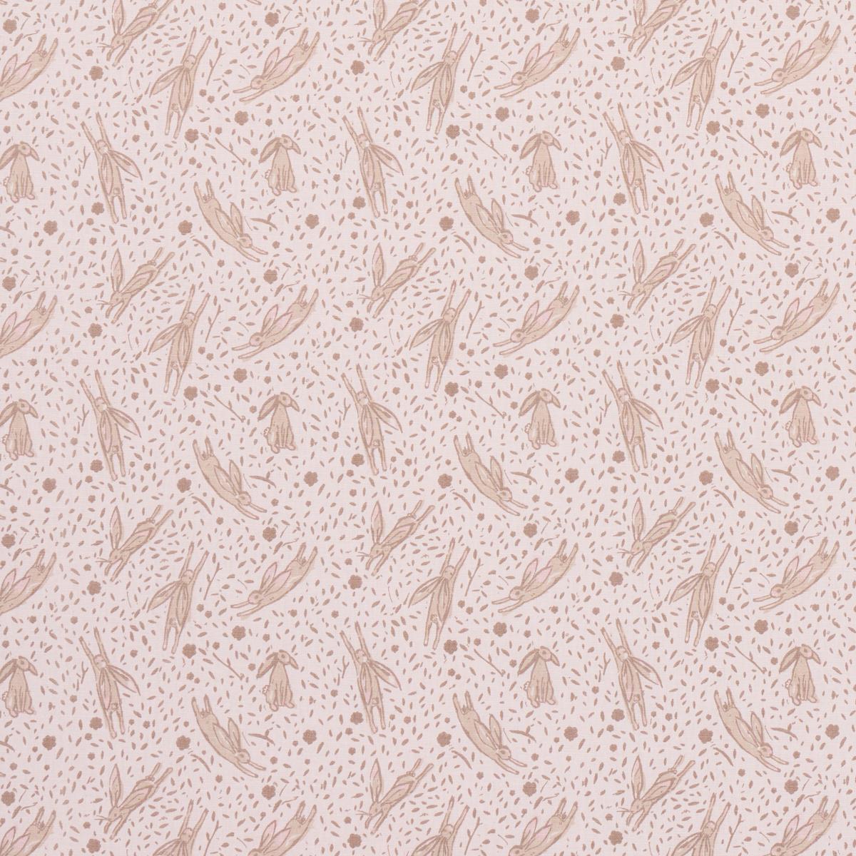Schumacher Rabbit High Performance Print Blush Fabric
