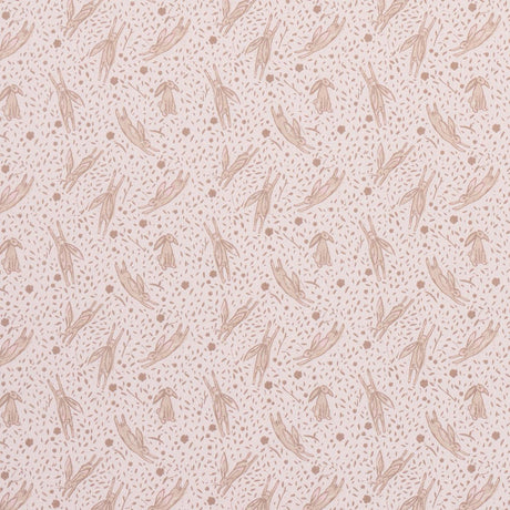 Schumacher Rabbit High Performance Print Blush Fabric