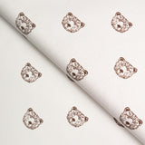 Schumacher Bear High Performance Print Ivory Fabric