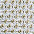 Schumacher Basile Trellis Yellow & Blue Fabric
