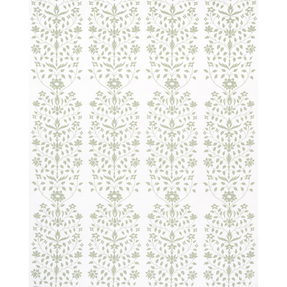 Schumacher Jaipur Mughal Flower Green Fabric