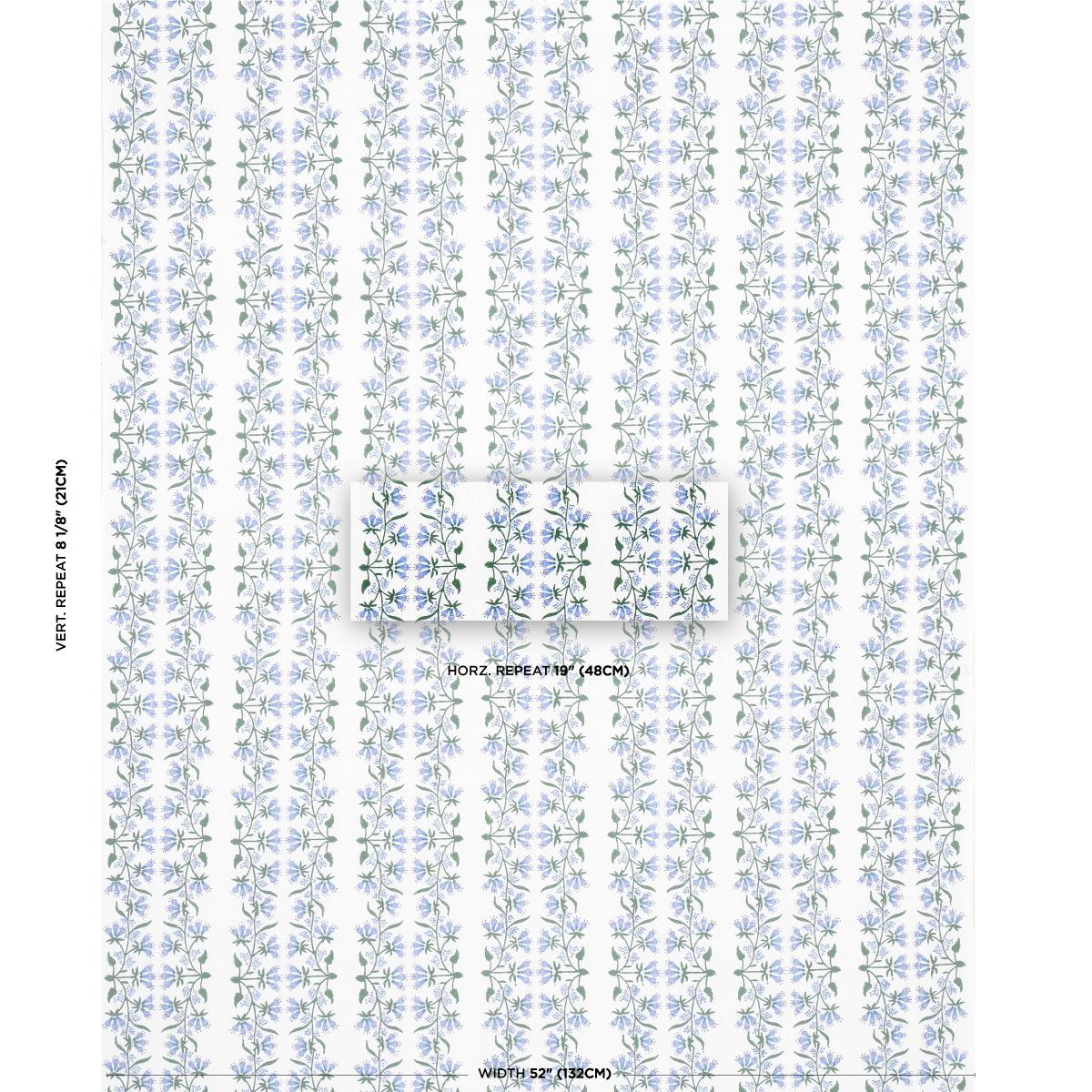 Schumacher Himalaya Hand Block Print Lilac Fabric