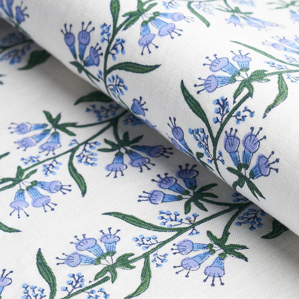 Schumacher Himalaya Hand Block Print Lilac Fabric