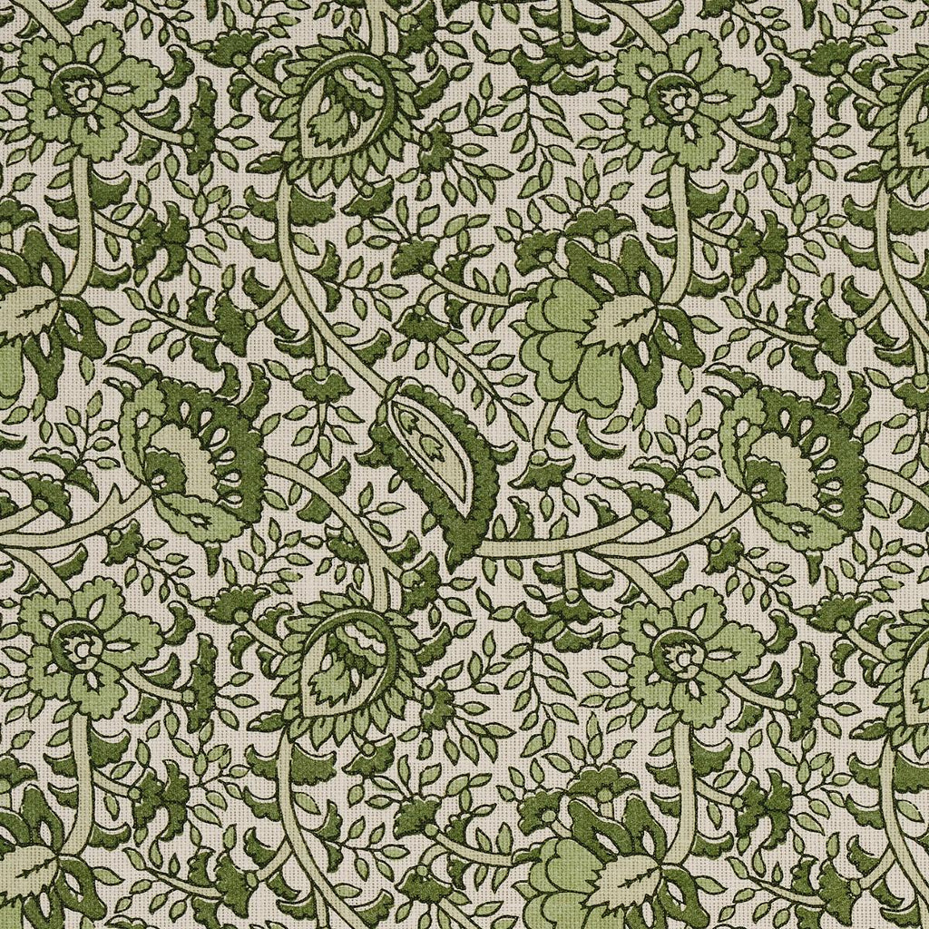 Schumacher Daisy Indoor/Outdoor Leaf Green Fabric