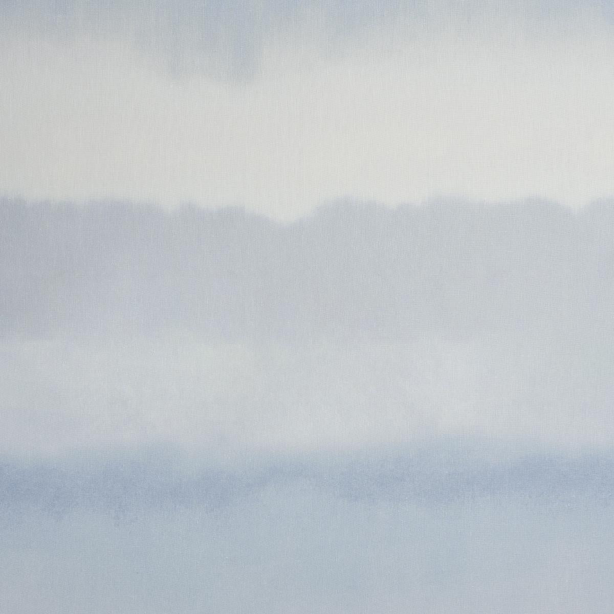 Schumacher Orissa Panel Blue & Natural Fabric