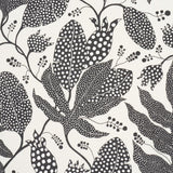 Schumacher Polka Dot Jungle Black & Cream Fabric