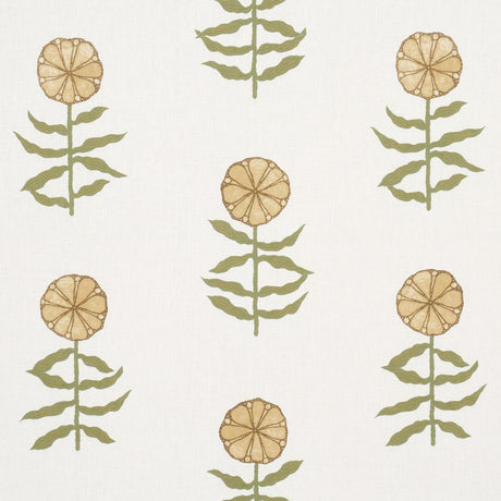 Schumacher Pretty Petals Soft Yellow Fabric