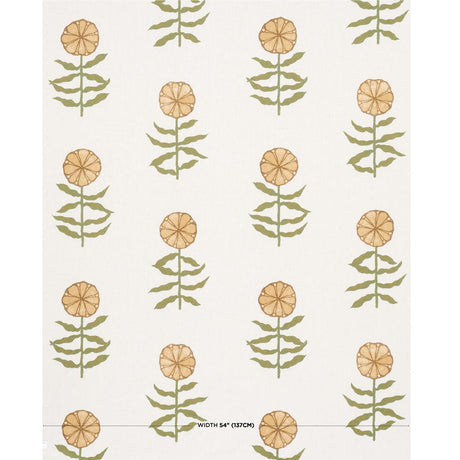 Schumacher Pretty Petals Soft Yellow Fabric