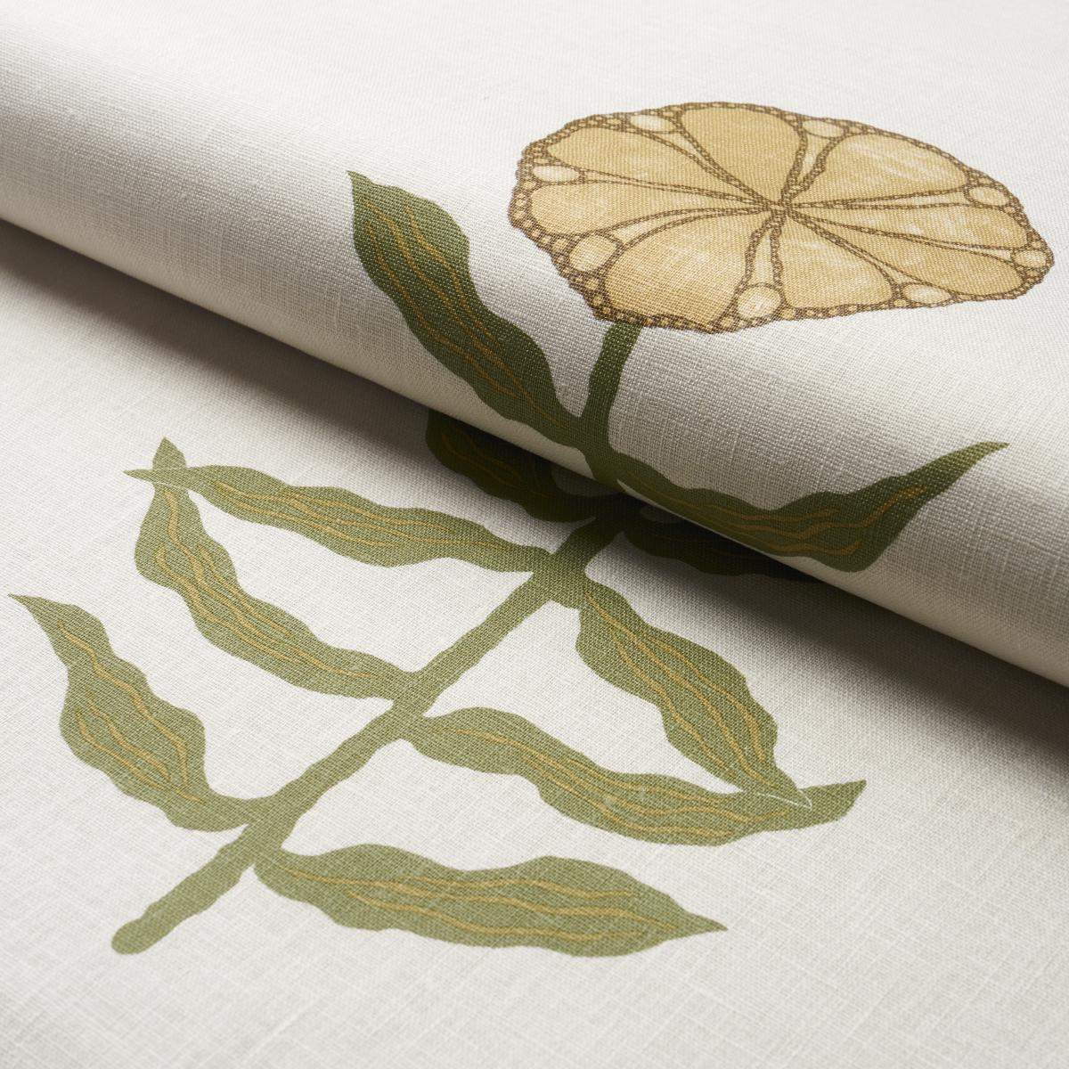 Schumacher Pretty Petals Soft Yellow Fabric