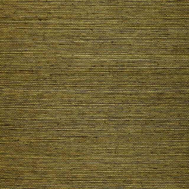 Schumacher Ningbo Sisal Olive Wallpaper