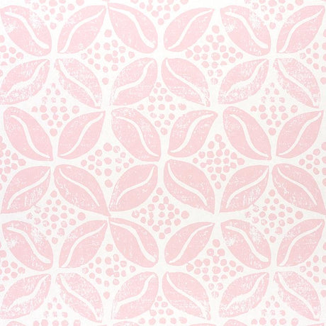 Schumacher Coffee Bean Pink Wallpaper