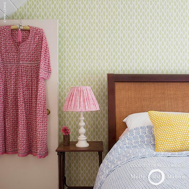 Schumacher Leaf Grass Green Wallpaper