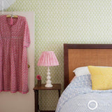 Schumacher Leaf Grass Green Wallpaper