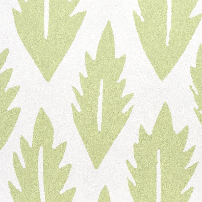 Schumacher Leaf Grass Green Wallpaper