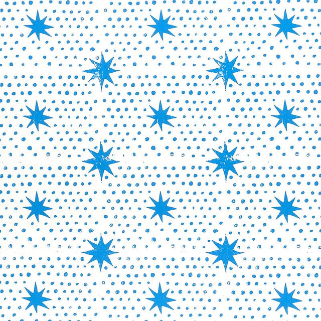Schumacher Spot & Star Blue Wallpaper