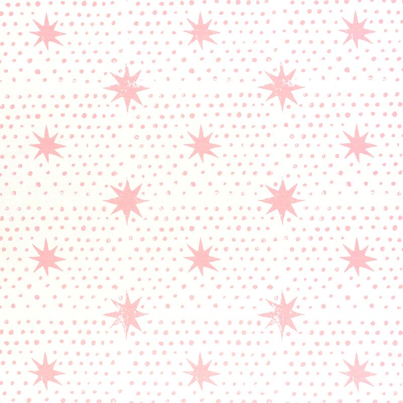 Schumacher Spot & Star Pink Wallpaper