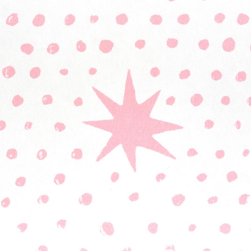 Schumacher Spot & Star Pink Wallpaper