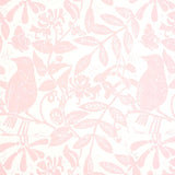 Schumacher Bird & Bee Pink Wallpaper