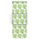Schumacher Coral Green Wallpaper