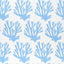 Schumacher Coral Blue Wallpaper