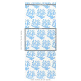 Schumacher Coral Blue Wallpaper
