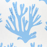 Schumacher Coral Blue Wallpaper